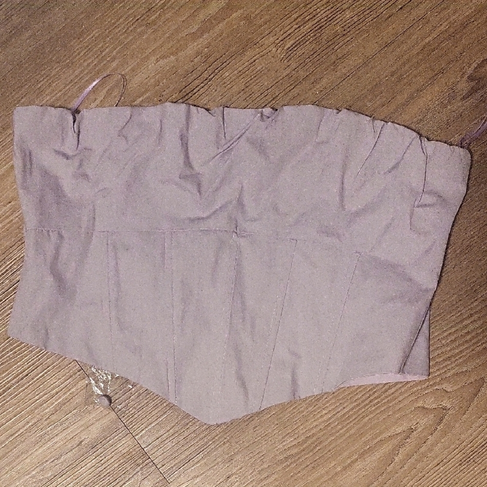 Streetwear Society Lavender Strapless Top
